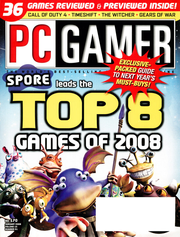 PC Gamer Issue 170 (January 2008) cover